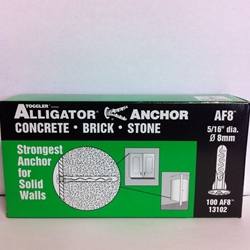 Toggler 5/16" Alligator Anchor W/ Flange AF8 (100/Box)