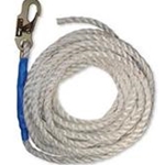 FallTech 8150T Vertical Lifeline with Snap Hook and Taped End, 50-Foot