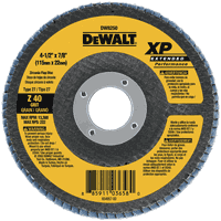 **New**DEWALT Abrasive 4-1/2" x 7/8" 40g XP Flap Disc DW8250
