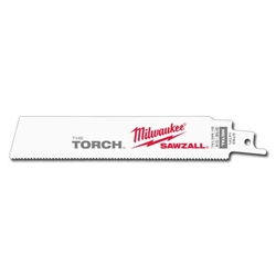 MILWAUKEE Sawzall Blade, Torch 6"L - 14 TPI (25 per Pack) 48-00-8782