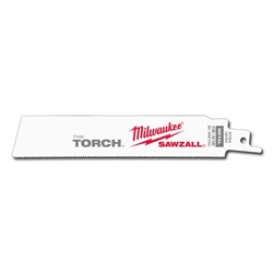 MILWAUKEE Sawzall Blade, Torch 6"L - 18 TPI (25 per Pack) 48-00-8784